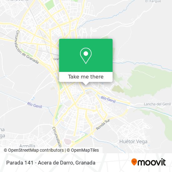 Parada 141 - Acera de Darro map