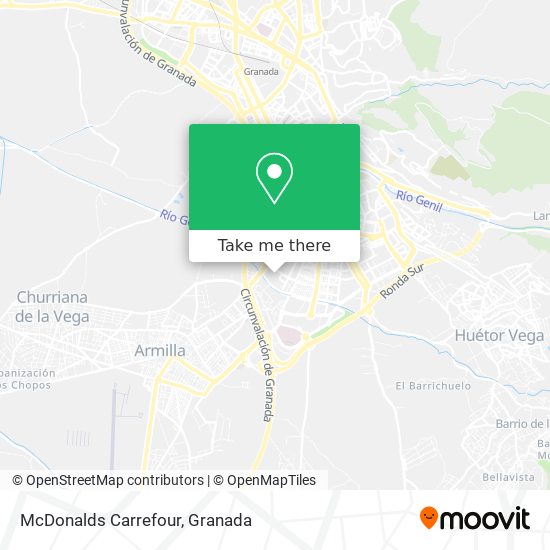 mapa McDonalds Carrefour