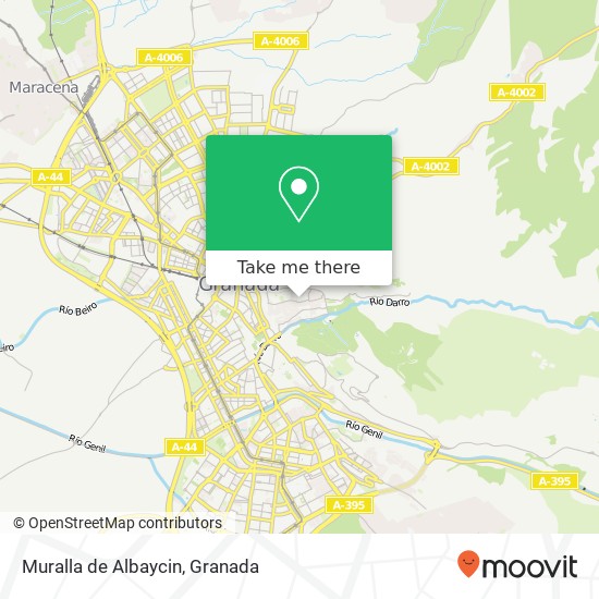 Muralla de Albaycin map