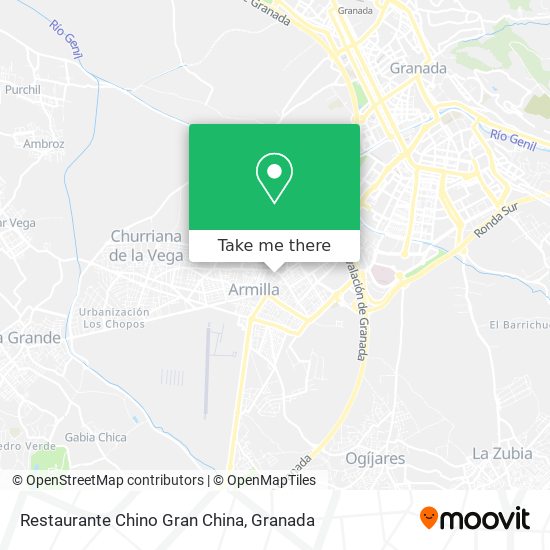 Restaurante Chino Gran China map