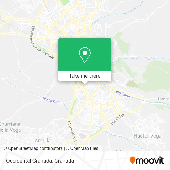 Occidental Granada map