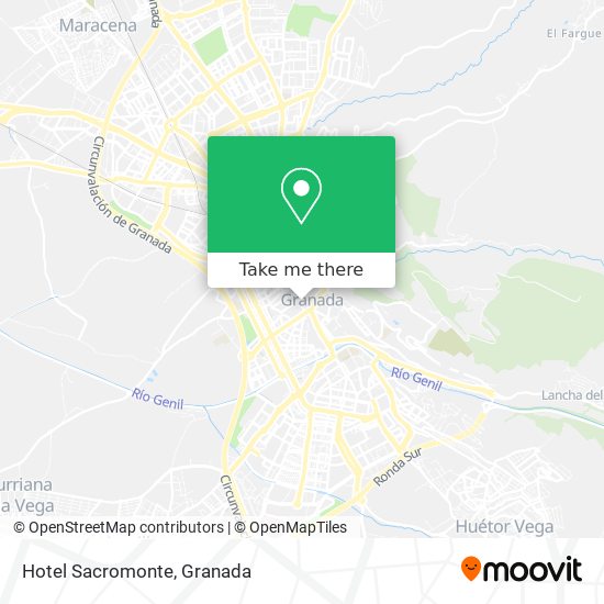Hotel Sacromonte map