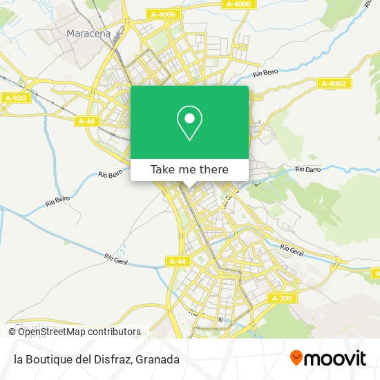 mapa la Boutique del Disfraz