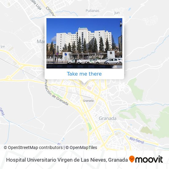 Hospital Universitario Virgen de Las Nieves map