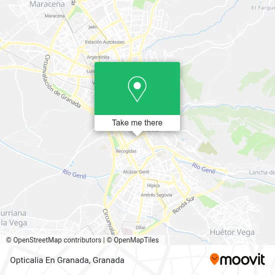Opticalia En Granada map