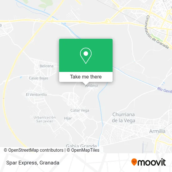 Spar Express map