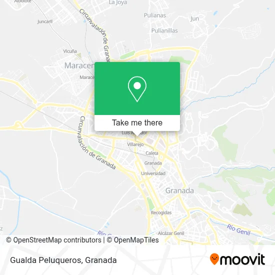 Gualda Peluqueros map