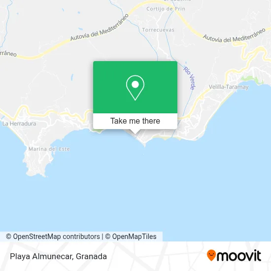Playa Almunecar map