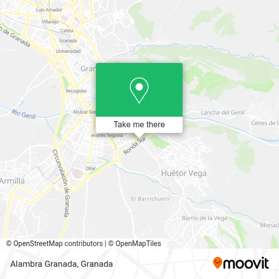Alambra Granada map
