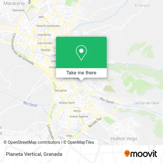Planeta Vertical map