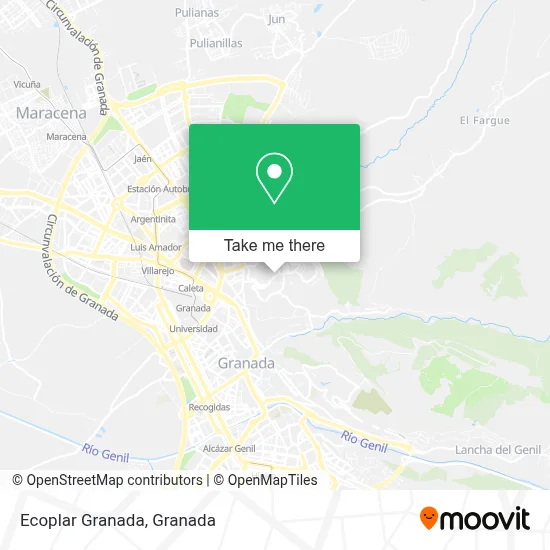 Ecoplar Granada map