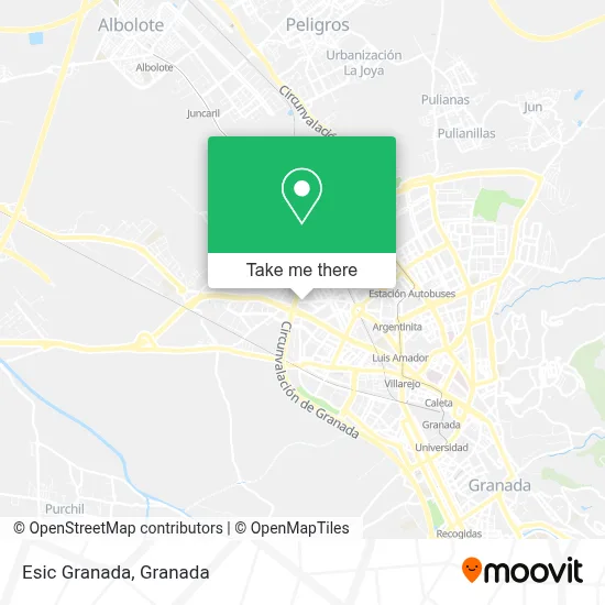 Esic Granada map