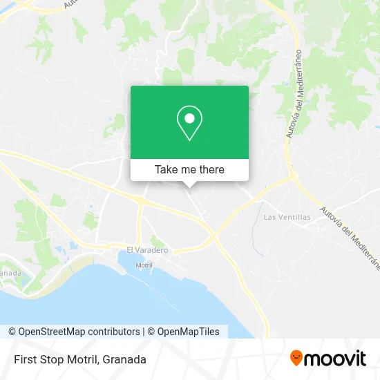 First Stop Motril map