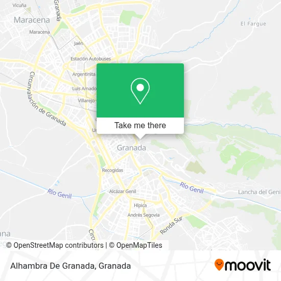 Alhambra De Granada map