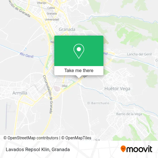 Lavados Repsol Klin map