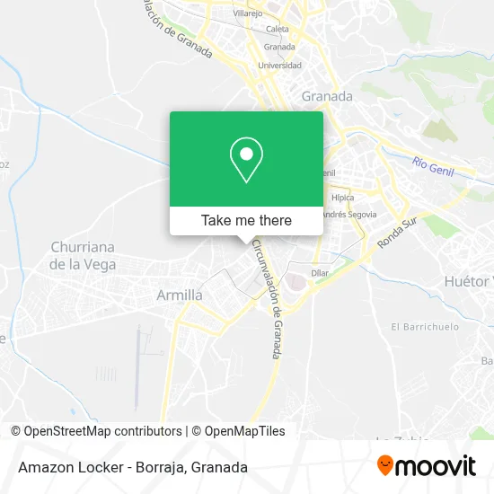 Amazon Locker - Borraja map