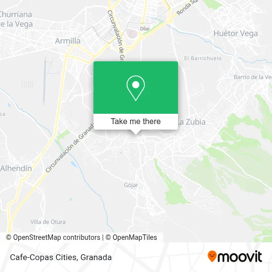 Cafe-Copas Cities map