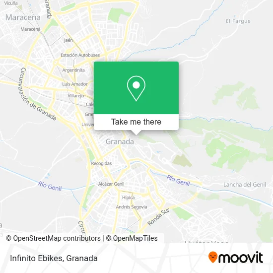 Infinito Ebikes map