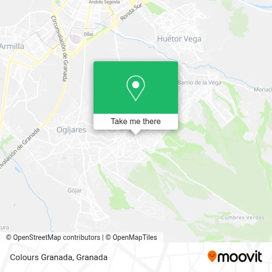 Colours Granada map