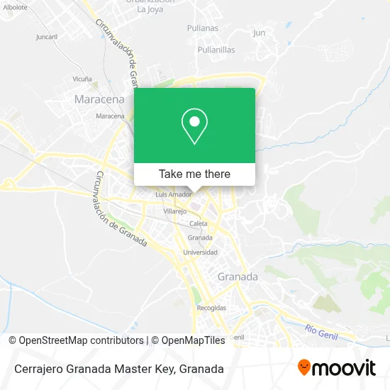 Cerrajero Granada Master Key map