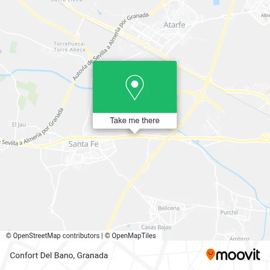 Confort Del Bano map