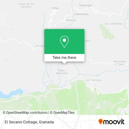 El Secano Cottage map