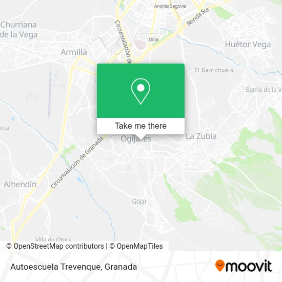 Autoescuela Trevenque map