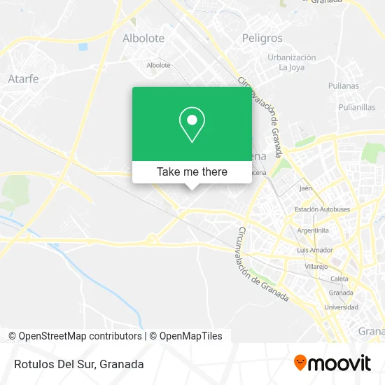 Rotulos Del Sur map