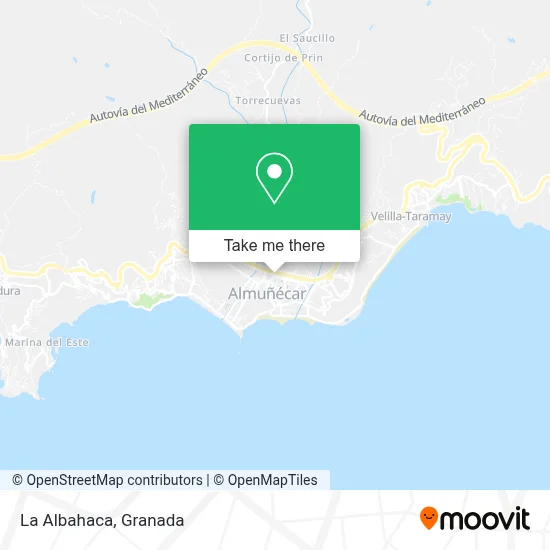 La Albahaca map