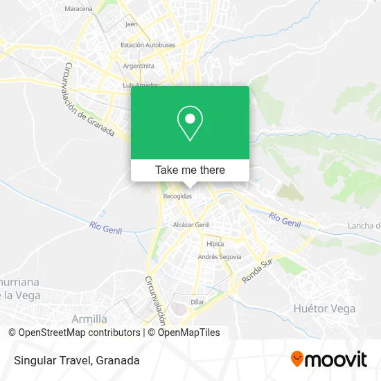 Singular Travel map