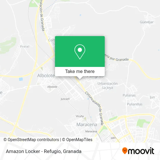 Amazon Locker - Refugio map