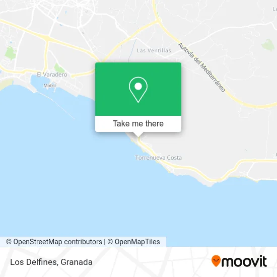 Los Delfines map