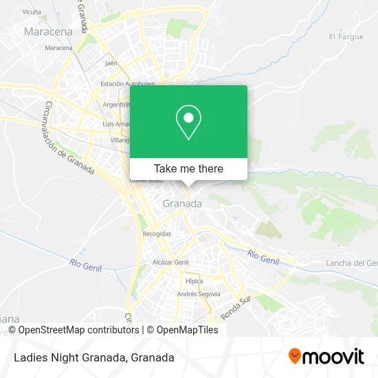 Ladies Night Granada map