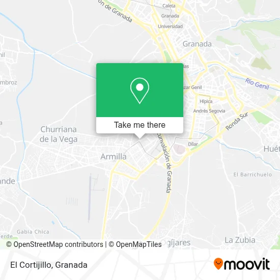 El Cortijillo map