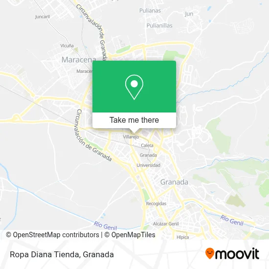 Ropa Diana Tienda map