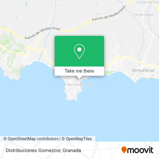 Distribuciones Gomezcor map