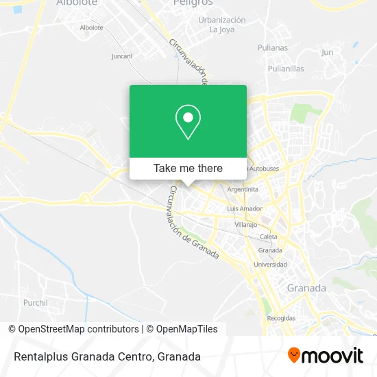 Rentalplus Granada Centro map