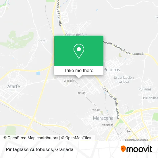Pintaglass Autobuses map
