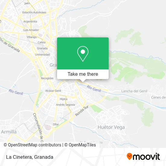 La Cinetera map