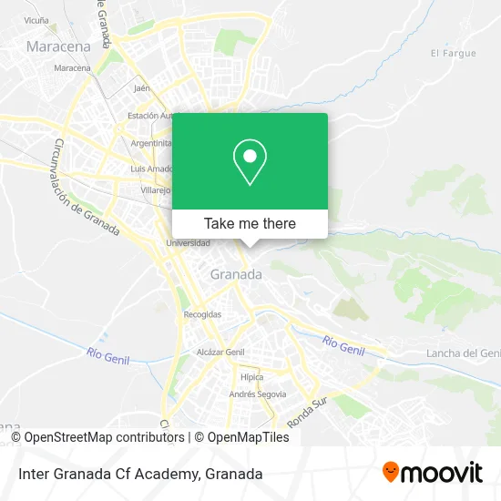 Inter Granada Cf Academy map