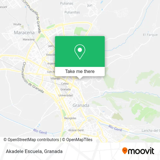 Akadele Escuela map