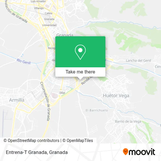 Entrena-T Granada map