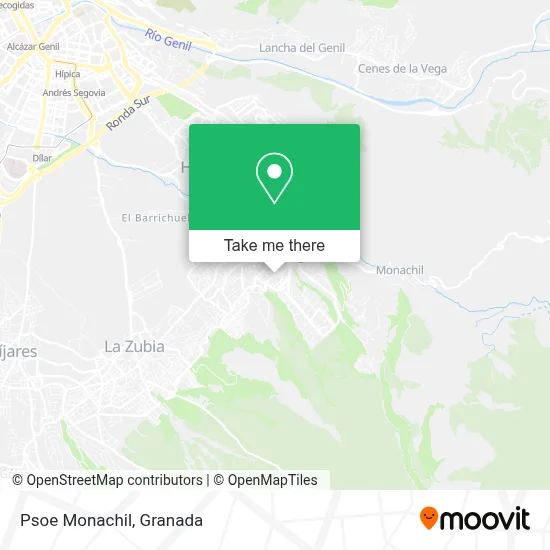 Psoe Monachil map