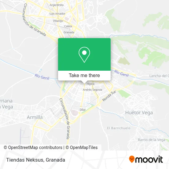 Tiendas Neksus map