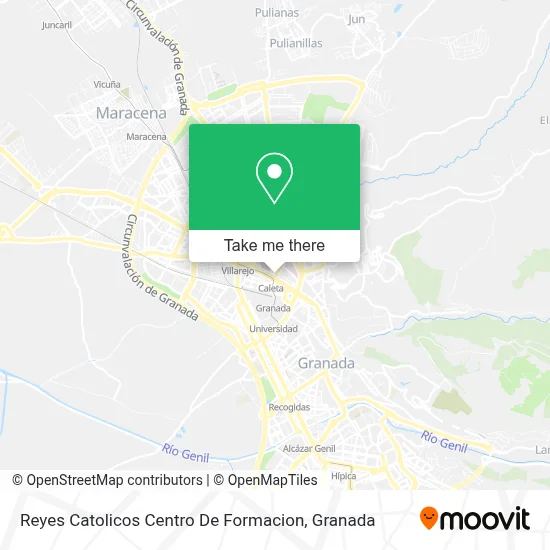 Reyes Catolicos Centro De Formacion map