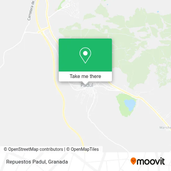Repuestos Padul map
