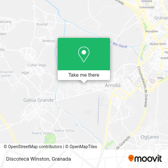 Discoteca Winston map