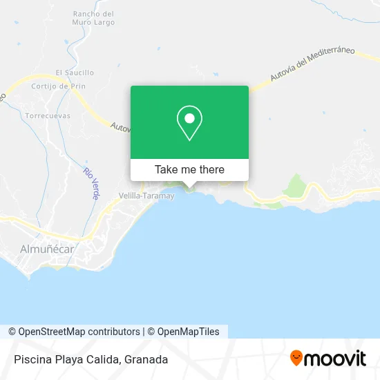 Piscina Playa Calida map