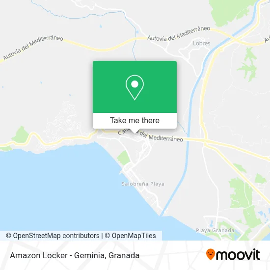 Amazon Locker - Geminia map