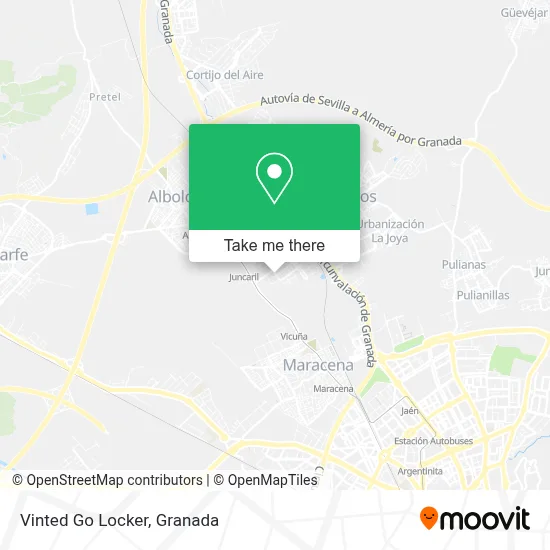 Vinted Go Locker map
